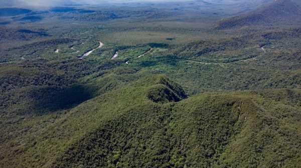 Aerial view of Valle Escondido